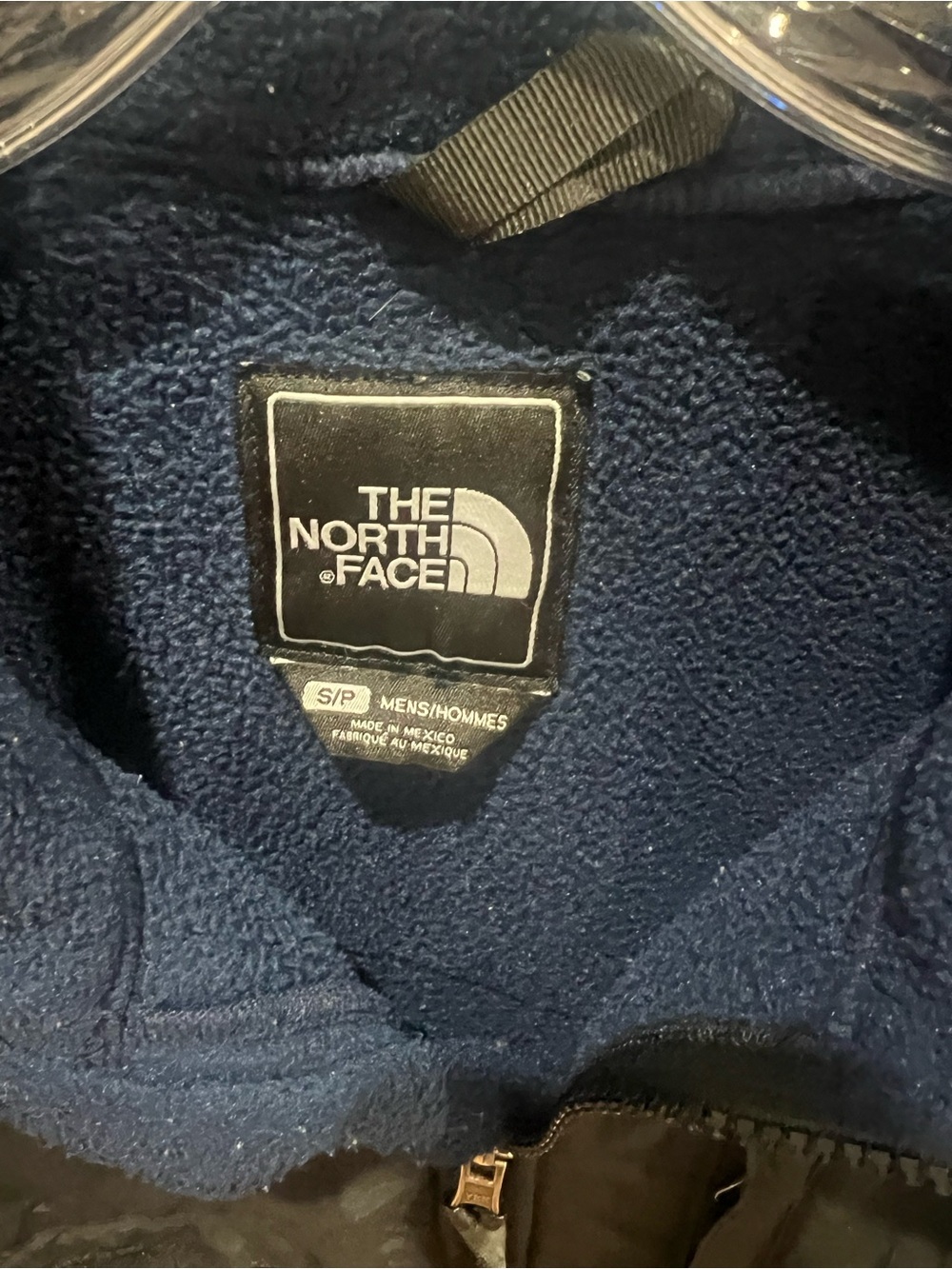 The North Face Navy Blue and Black Fleece Jacket - Picture 3 of 4